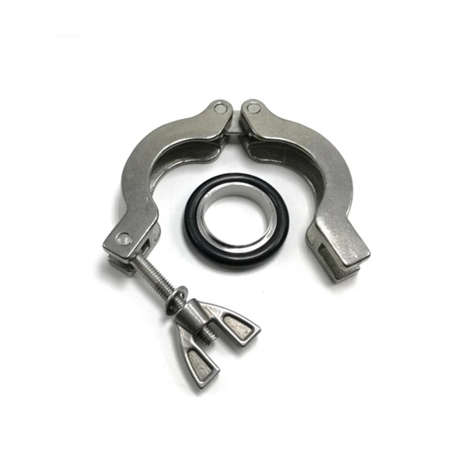 KF10 KF16 KF25 KF40 KF50, soporte de junta de goma, abrazadera de tubo de vacío de aleación de aluminio, abrazaderas de fuelle de vacío (KF50)