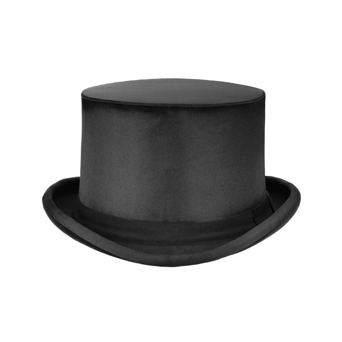 Maskworld Hochwertiger Klappzylinder - Chapeau Clacque - klassisch festlich elegant - Damen & Herren - Schwarz - Höhe: 12,5 cm - handgefertigt in Deutschland - Hut-Manufaktur