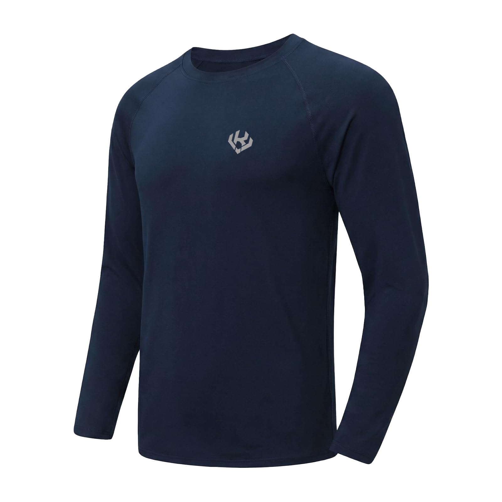 Maglietta Sportive Uomo Asciugatura Rapida Traspirante Maniche Lunghe Shirt Funzione Allenamento Top Protezione UV Maglietta Leggero All Aperto Maglia Da Corsa Per Escursionismo Ciclismo Casual