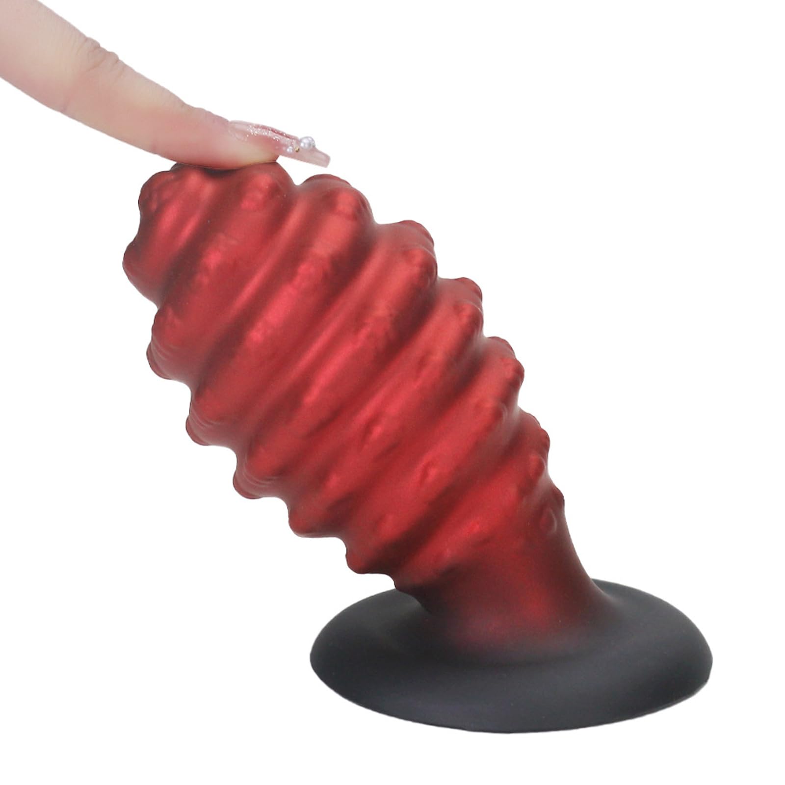 Plug anale a spirale in silicone, dildo anale mostruoso con ventosa, 5 misure, massaggiatore for la prostata, dilatatore anale, giocattolo sessuale for uomini e donne(S+m+l+xl+xxl)