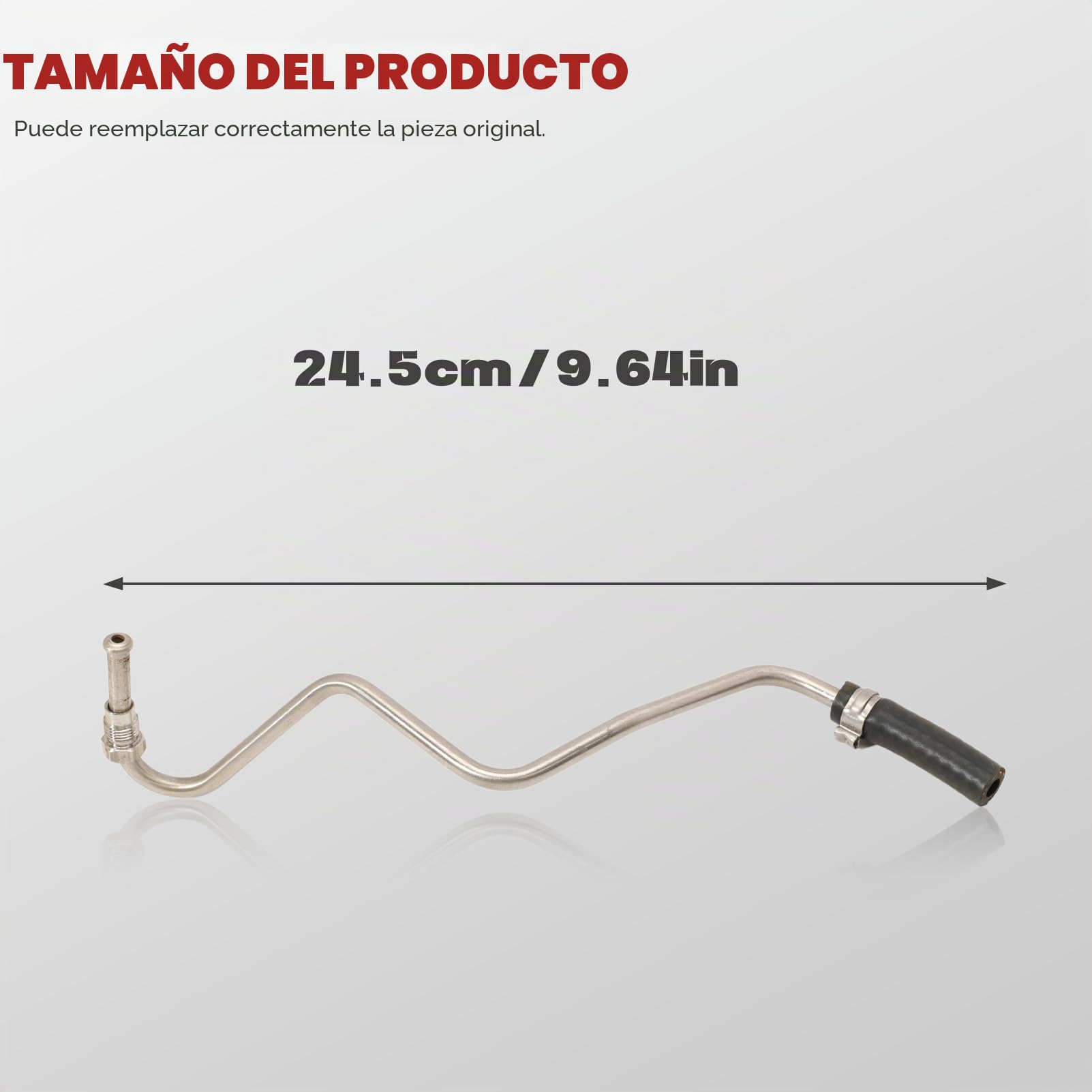 KASturbo 223211870R Tubo de escape con R-enault Captur I, Clio IV, Duster, Fluence, Kadjar, Kangoo, Symbol, Thalia III, Talisman 1.5 dCi Sustituye a 223216385R