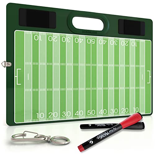 Football Dry Erase Board for Coaches 15x10.5 Double Sided Whiteboard Coaching Board Equipment...
