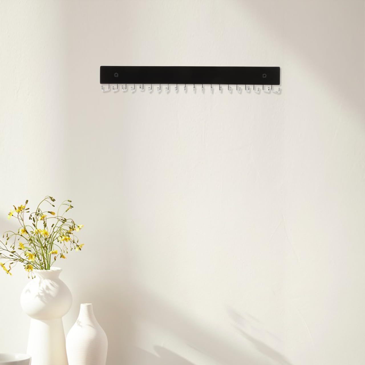 Portacravatte ganci per cintura per armadio a muro appendiabiti multifunzionale Appendiabiti per cravatte e cinture Organizzatore di cravatte e cinture da appendere porta cravatte VOSAREA