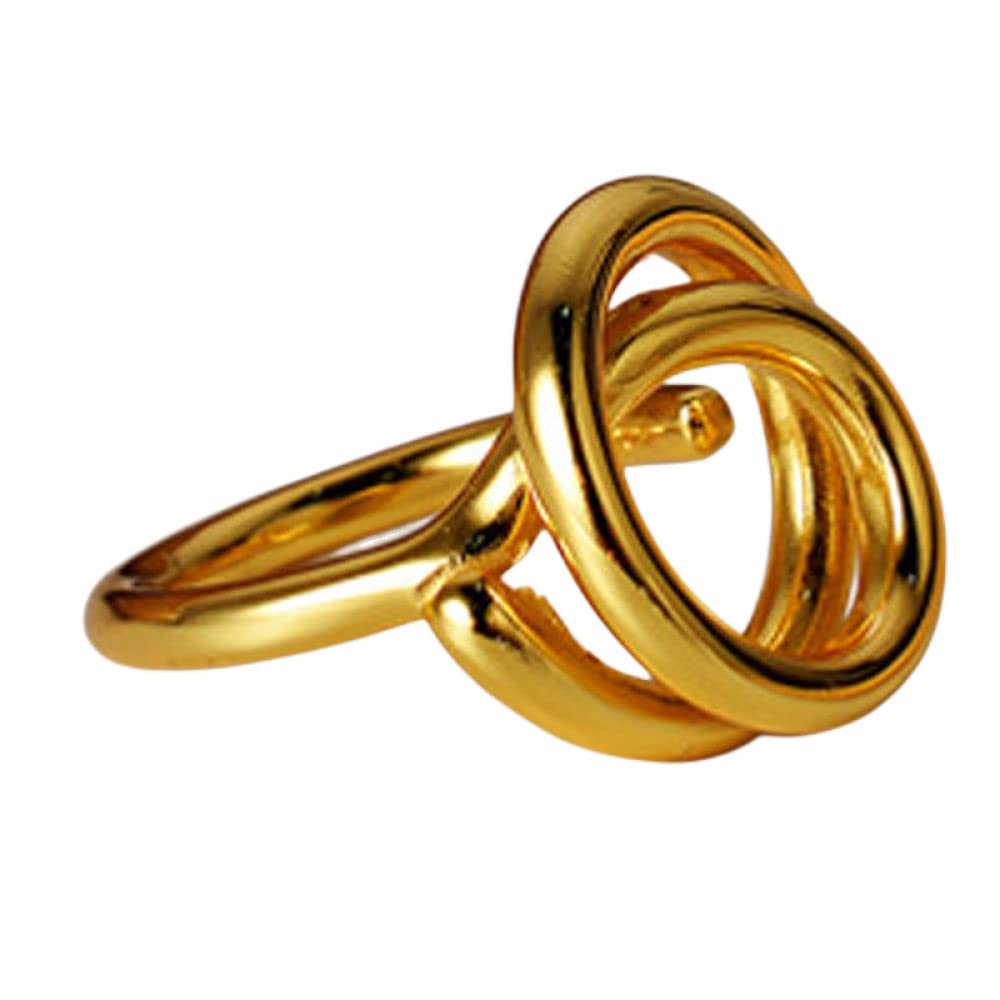 HGJH Verstellbarer Ring, Verstellbare Ringe Für Damen Linien Handgeschmiedet 925 Sterling Silber Keltischer Knoten Ewigkeitsringe Vergoldete Trauringe Versprechen Ringe Für Mädchen Damen