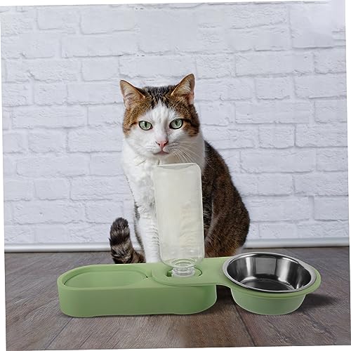 POPETPOP Automatic Pet Feeder Bowl Set Detachable Cat Feeder Design Structure Sturdy Convenient for Cats and Dogs