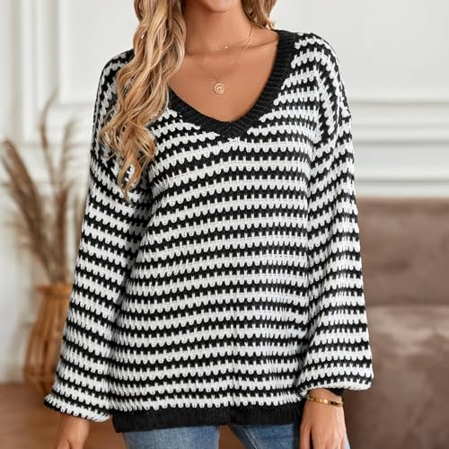 Trisar Sweater Knitwear, Girls Comfortable Sweater Acrylic Fiber for Office (XL)3