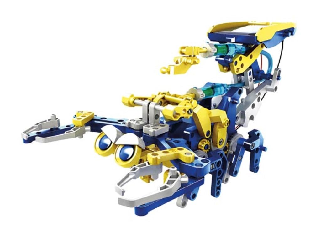 Velleman Kit robot a energia solare e acqua 12 in 1, costruisci 12 modelli funzionanti con alimentazione idraulica, giocattolo educativo STEM per ragazzi e adulti senza batterie