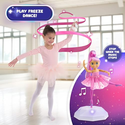 Muñeca bailarina Lena con escenario y varita miniatura 4