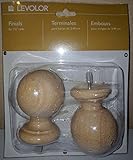Finial Wood Ball Unfnshd 1-3/8