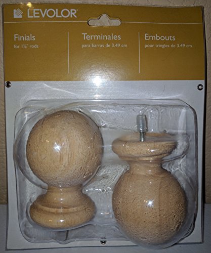 Finial Wood Ball Unfnshd 1-3/8