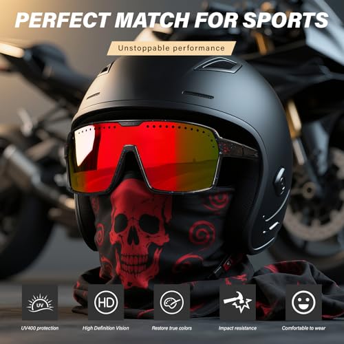 Sport Polarized Sunglasses Men UV Protection Cycling Baseball Glasses Lightweight Big Frame Mountain Bike Goggles2