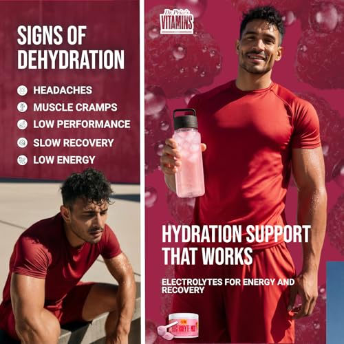 Image of Dr. Price's Electrolytes Powder Bulk - Raspberry, 90 Servings | Sugar Free Hydration Drink Mix with 72+ Trace Minerals, Manganese | Keto Electrolytes | Vegan, Doctor-Formulated, Made in USA