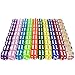 LATTCURE 6 Seitige Würfel Set, 100 Stück Dice Set 16mm Sechsseitiger Würfel Durchscheinende Farben Acryl Polyedrisch Würfel Set Spielwürfel Tischspiele für Spiel und Party