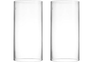 Pyrex Tubes for Smoking: 2-Pack Hurricane Candleholder Glass Tube Shades