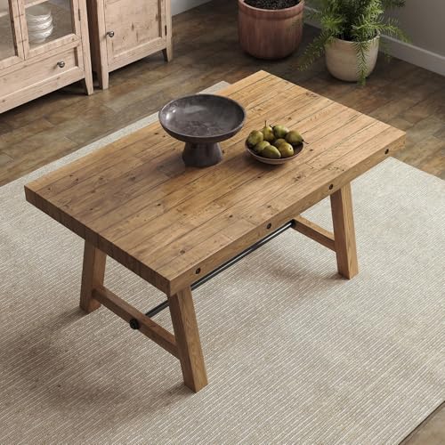 DM Furniture Rustic Dining Table for 4-6 People...