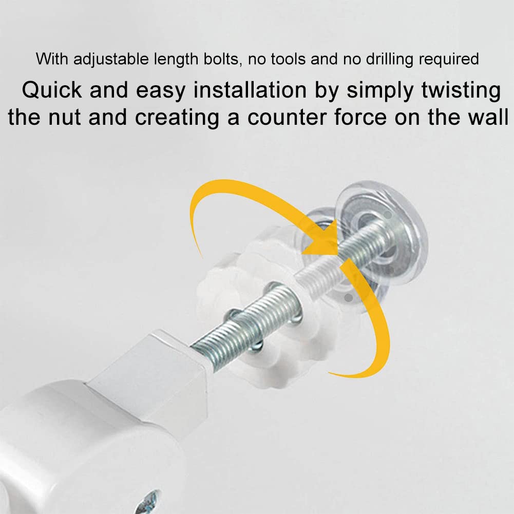 Bulloni Per Cancelli Bambini M10 90mm - 4 Pezzi, A Pressione Senza Foratura, Per Recinti E Sicurezza - Foto 12