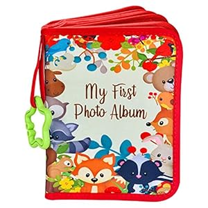 ToddleBee Baby Photo Album – Soft Baby Book First Year Baby Photo Book | My First Book of Photos with Woodland Animals…