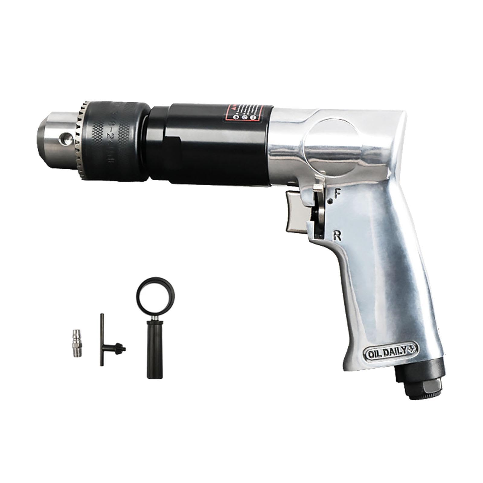 Trapano Pneumatico Da 1/2" con Funzione Reversibile E Connettore per Uso Meccanico