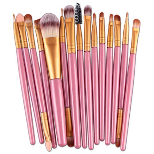 Etuoji 15 PCS Makeup Brushes Set Cosmetic Foundation Eyeshadow Lip Brush Makeup Tool Brush Sets
