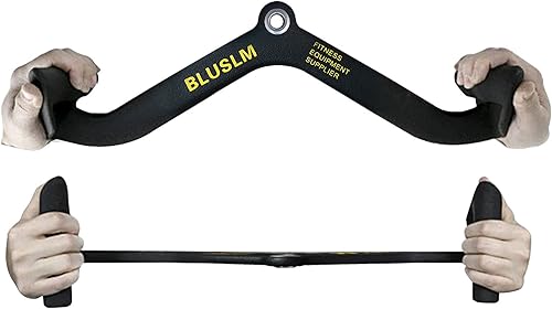 Miniatura 3 de LAT Pull Down Bar for Cable Machine, LAT Pulldown Attachments T-bar V-bar Cable Attachment for Gym, Back Tricep Strength Training Handle