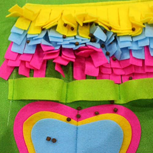 VILLCASE Esteira de Snuffle de Animais de Estimação para Cães Nosework Manta Jogo Interativo de Alim