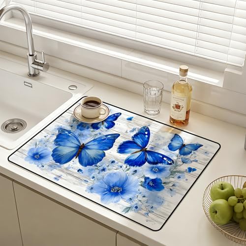 Image of Stove Guard Mat for Electric Stoves -Heat-Resistant Protector, Non-Slip Kitchen Counter Mat Stylish Kitchen Decor (Butterfly)