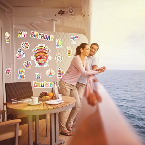 Imanes decorativos de cumpleaños para puerta de crucero miniatura 7