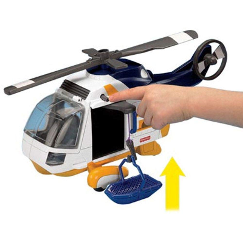 vintage Fisher price ハッピーリトルヘリコプター Fisher Price Little People HELICOPTER and PILOT travel plane town