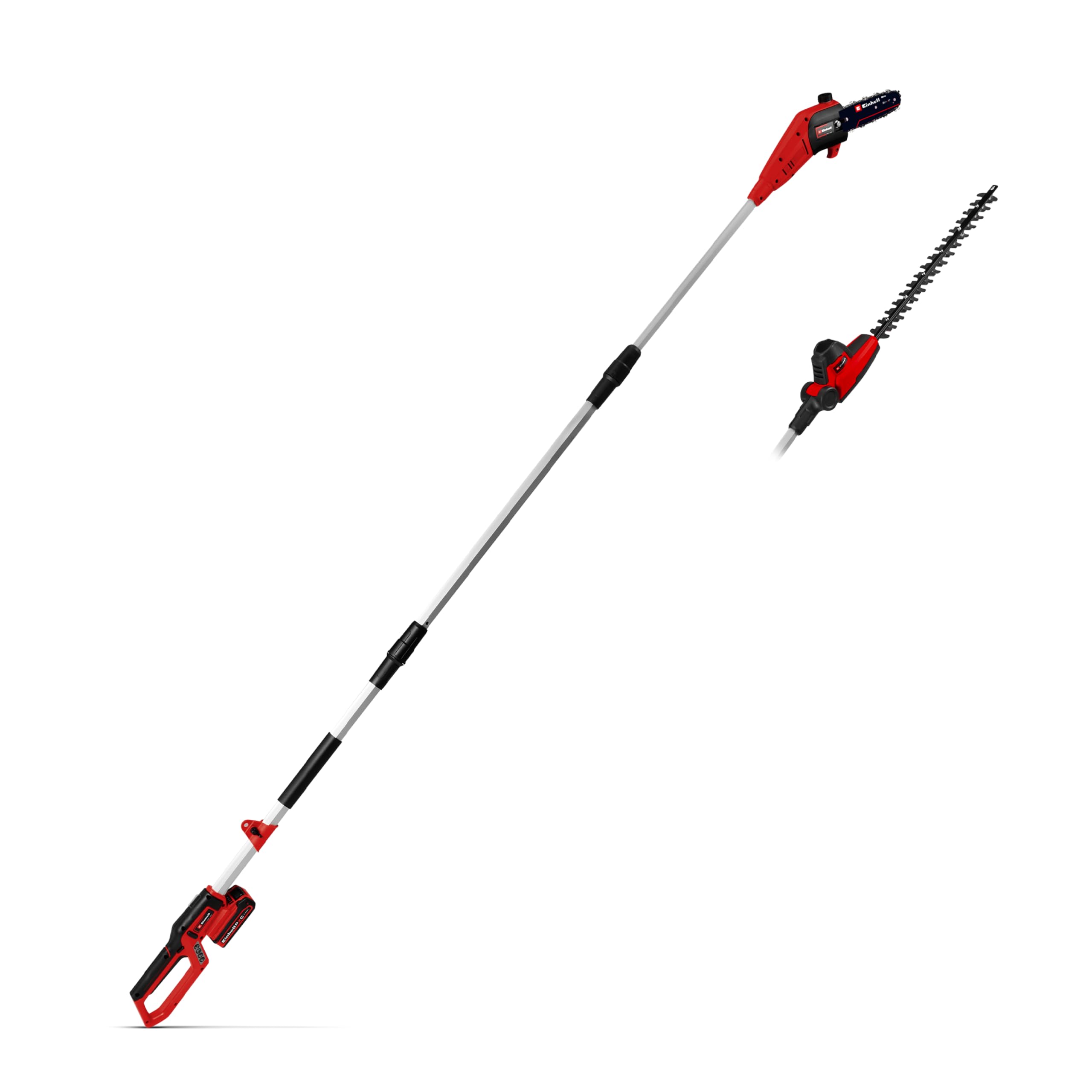 Einhell Herramienta multifunción con batería GC-HC 18/4520 Li T-Solo PXC | 18 V | Cortasetos de 41 cm | Podadora de altura de 19,5 cm | Barra de extensión | Correa de transporte | sin batería