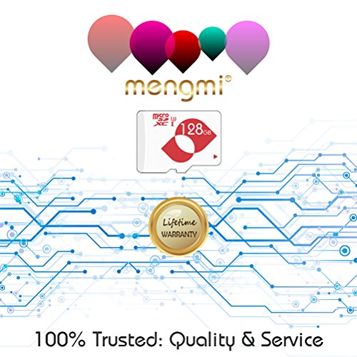 mengmi Scheda di Memoria Micro SD 128 GB MicroSDXC con Adattatore SD per Video 4K / Giochi per Nintendo (128 GB U3)