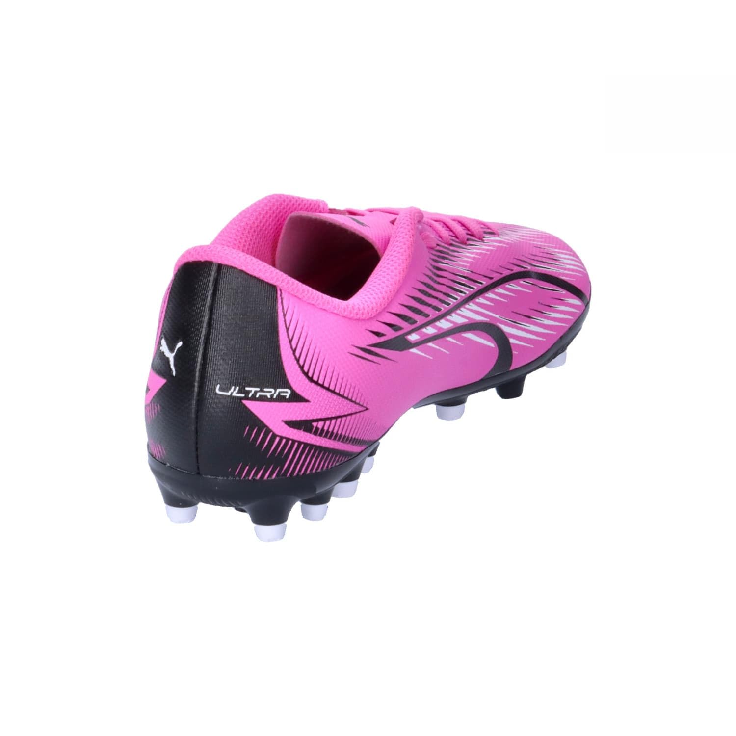 Puma Unisex Youth Ultra Play Mg Jr Soccer Shoes, Poison Pink-Puma White-Puma Black, 38.5 EU