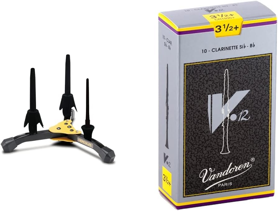 Hercules Flute Stand (DS543BB) & Vandoren CR1935+ Bb