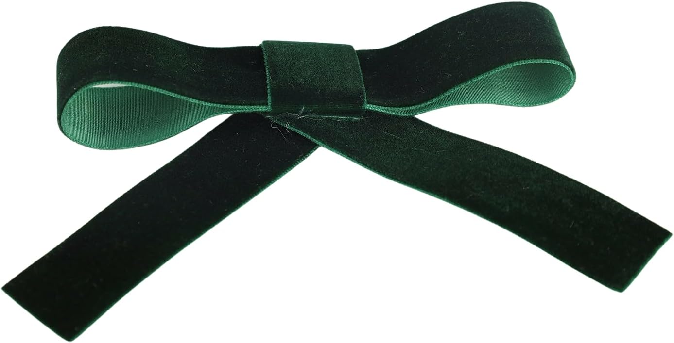 Ribbon Bazaar Polyester Woven Velvet - Hunter 1" 25yd Spool