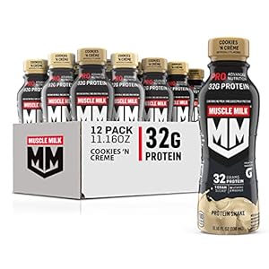 Muscle Milk Pro Series Shake, Cookies ‘n Creme, 11.16 Fl Oz Bottles (Pack of 12)