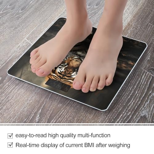 Báscula Digital de Baño con Pantalla LED y Plataforma de Vidrio Templado miniatura 5