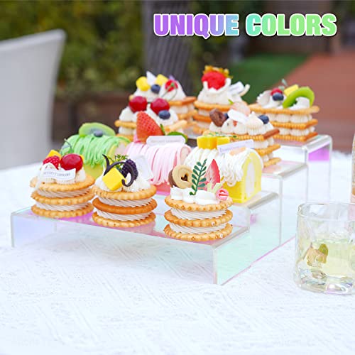 Présentoir acrylique irisé NiHome : étagère design pour cupcakes et déco - 6