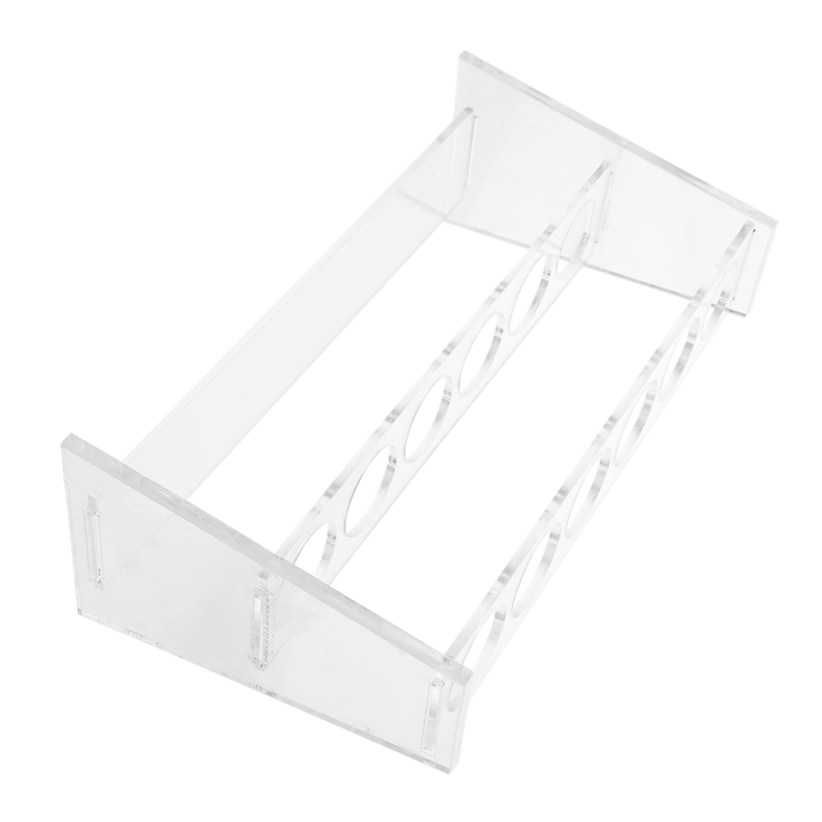 SOLUSTRE Portable Acrylic Test Tube Rack 6 Holes Tube Organizer for Scientific Use