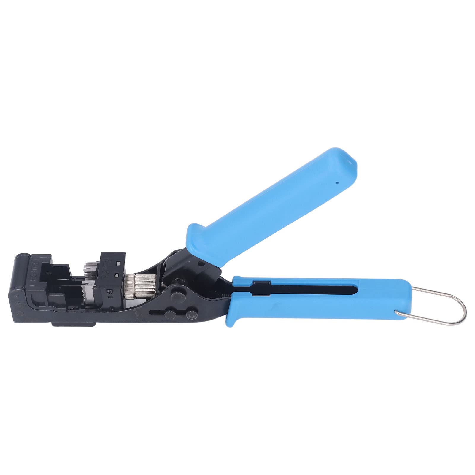 Modulares Datenkabel-Crimper, Legierter Stahl, Flachmund, Terminationswerkzeug für Cat5 Cat6 Netzwerkkabel, Dual - Funktion Drahtschneider und Crimper für Home Office Industrie Einsatz