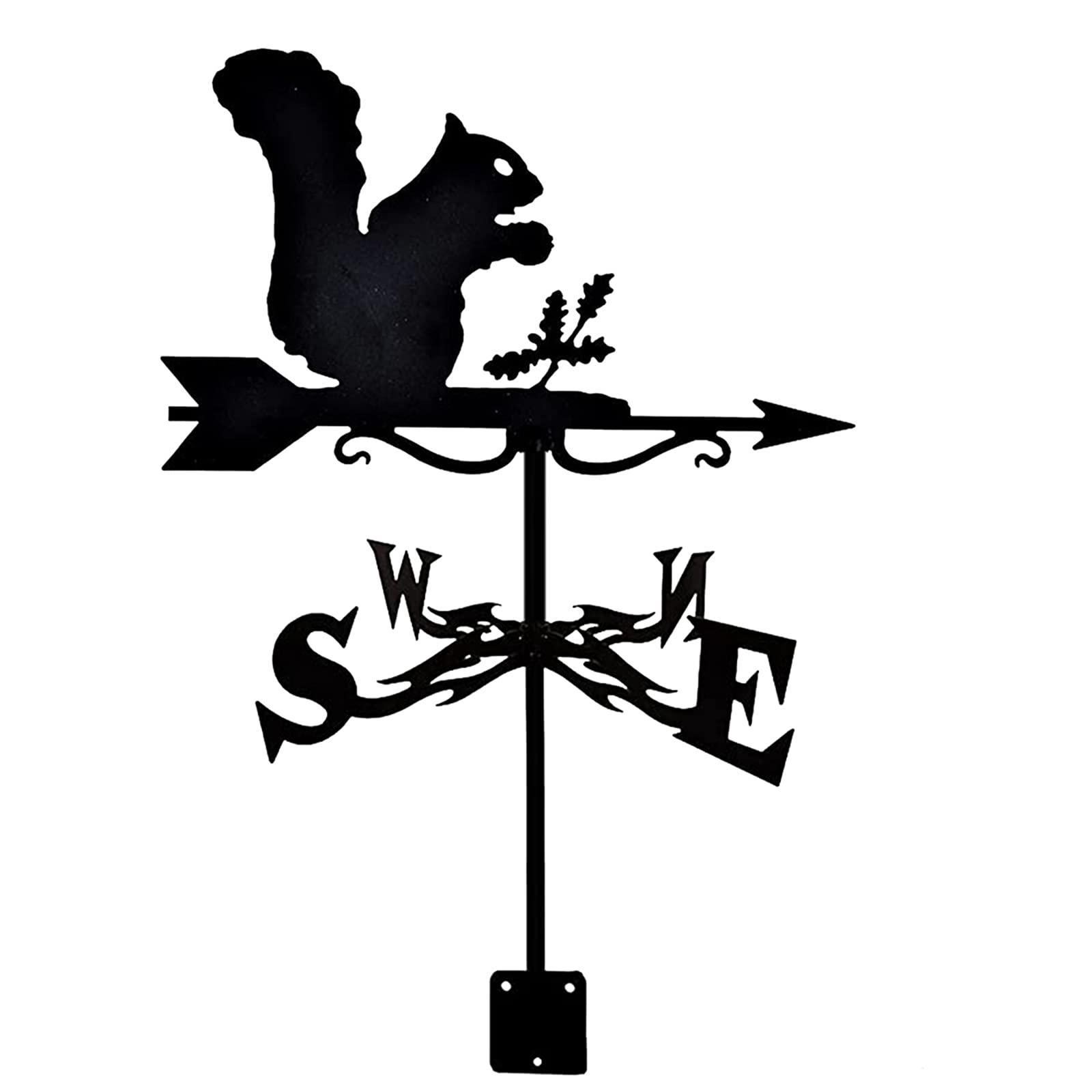 TAXXII Weather Vane Garden Practical Weathervane with Anti Rust Coating Decorative Yard Wind Direction Indicator(Color:Squirrel) (Squirrel)