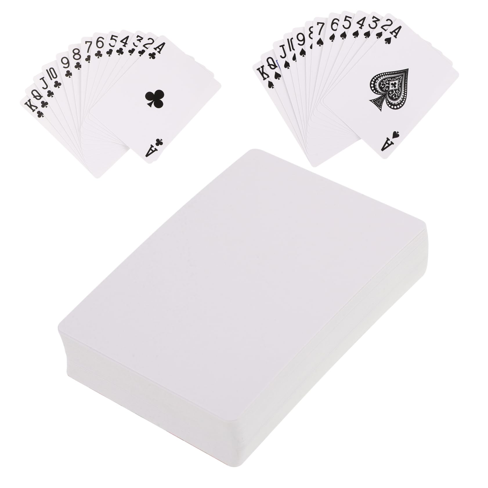 Alasum 3juegos Cartas De Póker para Sublimación Tarjetas para Entretenimiento Fiestas Material Seguro y Portátil