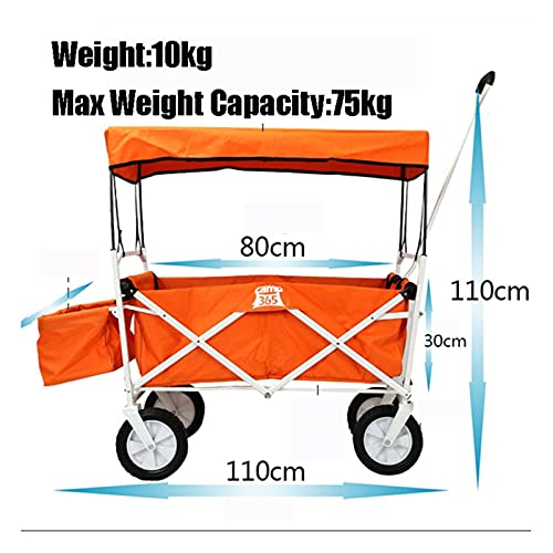 gbgymjm Einkaufswagen Einkaufstrolley Einkaufstrolley Einkaufstasche mit 4 Rädern Tragbarer Gepäckwagen mit Doppelbremse für Einkaufen, Picknick, Aufbewahrung zu Hause – Bild 7