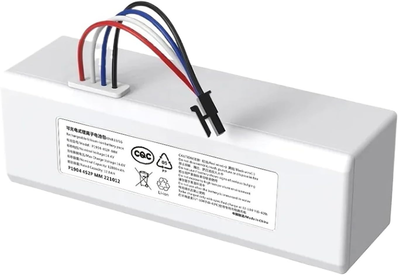 14.4V The 1C Sweeper Robot Battery 1C P1904 4S1P ，Compatible For Mijia，Vacuum Cleaner Sweeping Robot G1 Li-ion Battery(2600mAh)