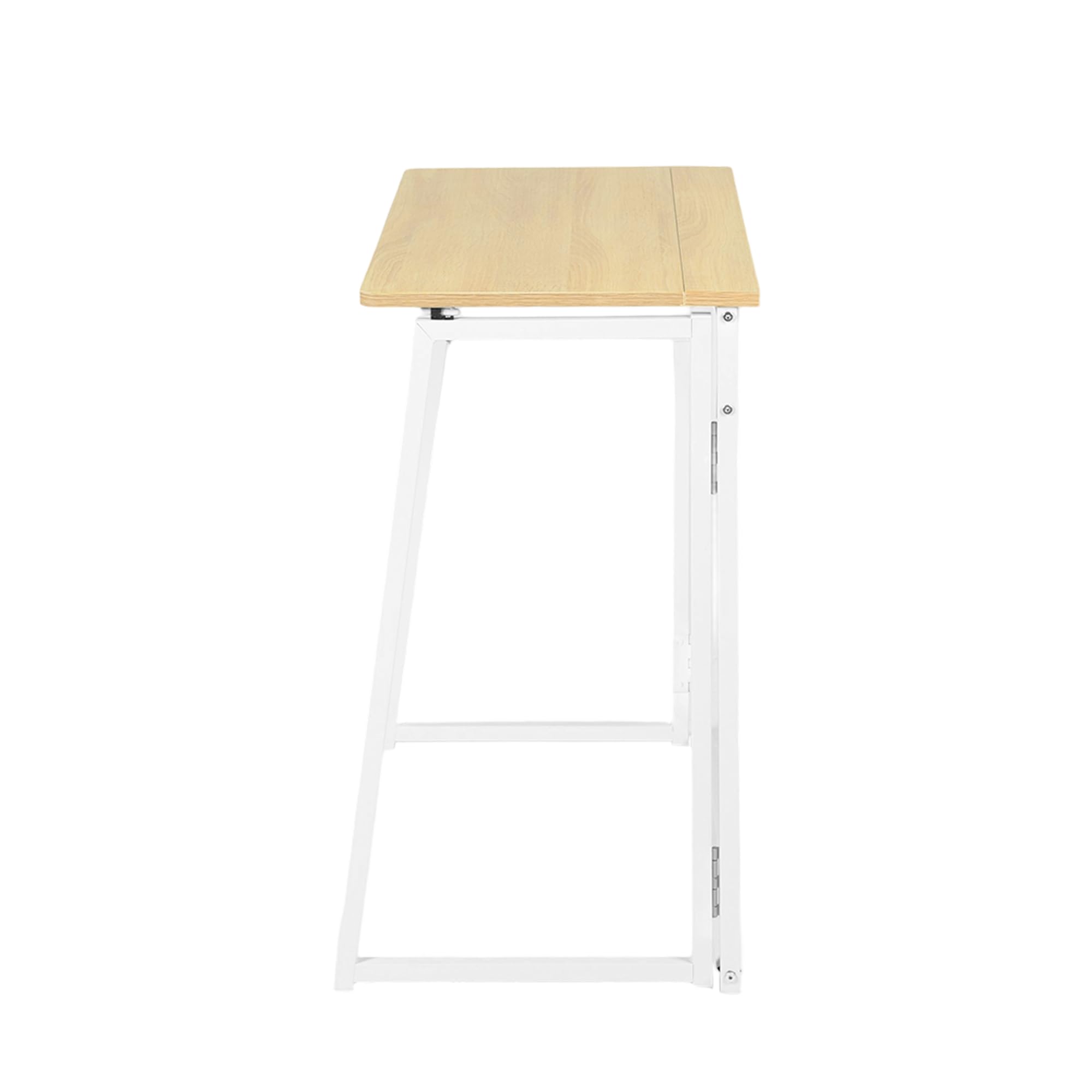 FurnitureR - Mesa Plegable de Dibujo, Oficina, Bandeja de Madera y Marco metálico, fácil de Guardar y Transportar, Artistas, Estudiantes creativos, Oak, 80 x 40 x 74 cm