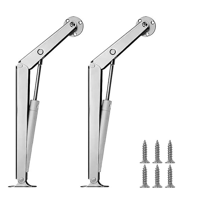 Buy 2 Pack Gas Struts 200N/44lb Heavy Duty Lid Support Hinges with Soft