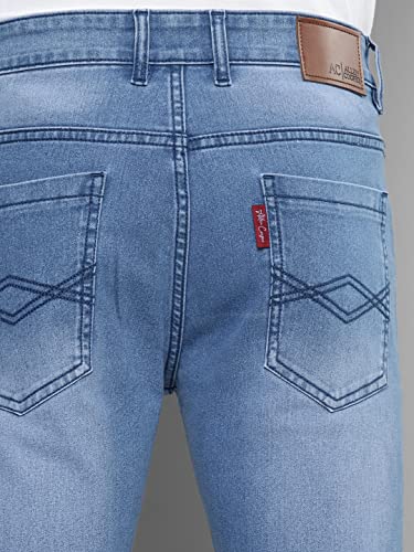 Image of Allen Cooper Slimmy Comfortable Mid Rise Denim Jeans for Men