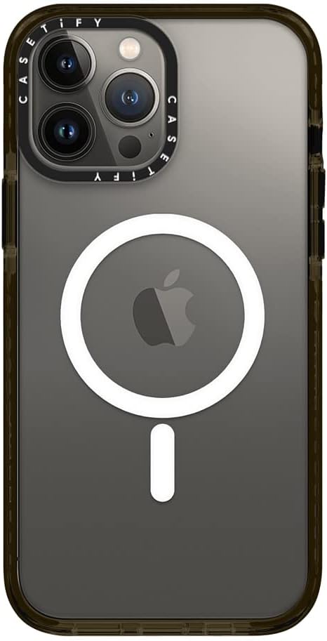 CASETiFY Impact iPhone 13 Pro Max Case [4X Military Grade Drop Tested / 8.2ft Drop Protection/Compatible with Magsafe] - Clear Black - Image 8