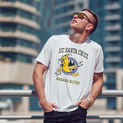 UC 1997 Santa Cruz Banana Slugs Vincent Vega Camiseta de Hombre Blanca Size XL