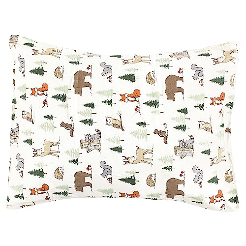 Image of Hudson Baby Unisex Baby and Toddler Cotton Toddler Pillow Case, Forest Animals, One Size