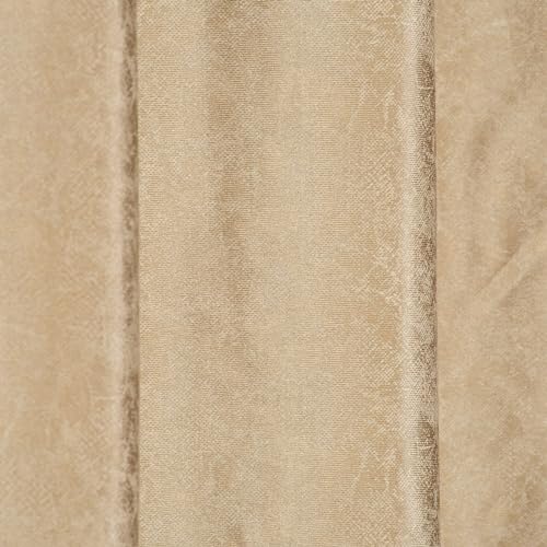 Image of Window Curtains Check Design for Drawing Room /Living Room /Hall Room Parde for Door, Brown Color 5 Feet 3 Pcs Set Curtains