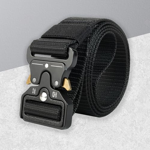 Tactical Belts with Heavy Duty Quick Release Buckle for Men 1.5